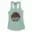 Be Happy, Cool Down, Cool Down, Cool Down Women's Racerback Tank in Solid Mint Color